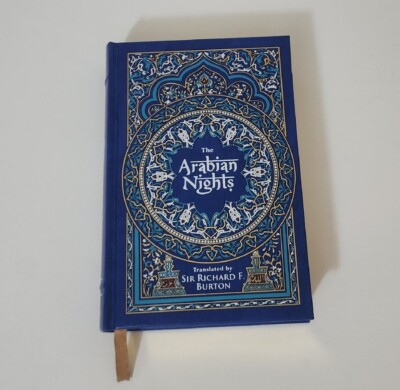 THE ARABIAN NIGHTS translated by Sir Richard Burton Bonded Leather, Gold Pages-image
