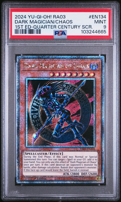2024 YU-GI-OH! RA03-QUARTER CENTURY BONANZA #EN134 DARK MAGICIAN OF CHAOS PSA 9-image