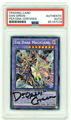 PSA Signed Dan Green The Dark Magicians Legendary Duelists LDS3-EN090 Limited-image