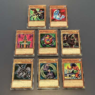 Yugioh Battle City 8 Mini Deck Set Yugi Joey Arkana Mako Espa Weevil NM-image