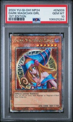 2024 YU-GI-OH! MP24-25TH ANV TIN: DUELING MIRRORS DARK MAGICIAN GIRL PSA 10-image