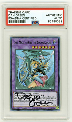 PSA Signed Dan Green Dark Magician Girl the Dragon Knight Alt DLCS-EN006 1st Ed-image