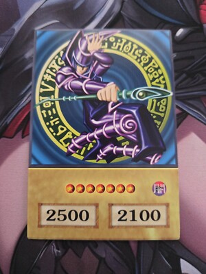 Yugioh Dark Magician Custom Anime Orica Unofficial Card Used-image