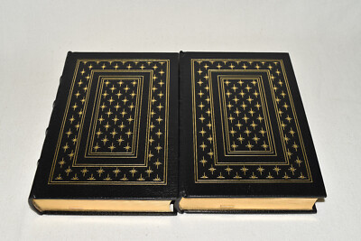 Easton Press 2V SPACE James Michener LEATHER 1ST Hawaii Texas Alaska Chesapeake!-image