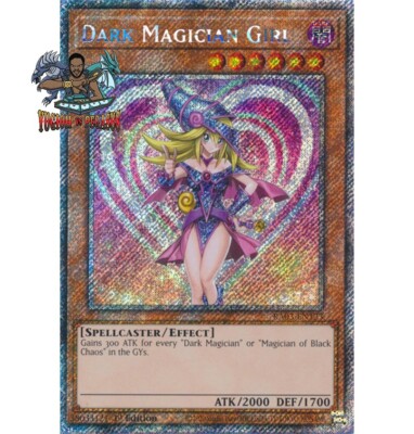 Yugioh! 1x Dark Magician Girl RA03-EN123 Platinum Secret Rare 1st Ed NM-image