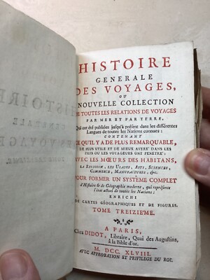 1748 Histoire Generale des Voyages, Ou, Nouvelle Collection-image