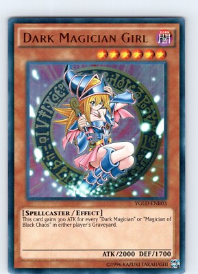 Yu-Gi-Oh TCG Dark Magician Girl YGLD-ENB03 Unlimited Ultra Rare Card NM-image