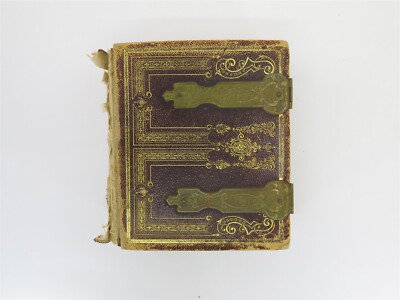 1860's Leather Bound Family Photo Album with Carte de Visite and Lithographs -image