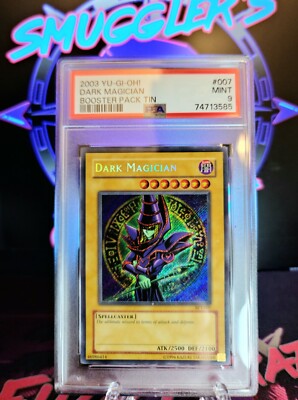 2003 Yu-Gi-Oh! Collector's Tin Dark Magician BPT-007 Secret Rare PSA 9 MINT-image