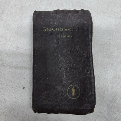 Rare 1942 Vintage Edition Gideons Vest Pocket Bible New Testament Leather Bound-image