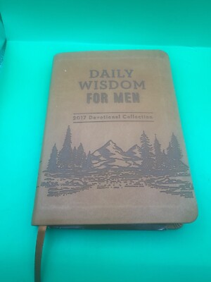Daily Wisdom For Men 2017 Devotional Collection Leather Bound Book By Barbour Bo-image