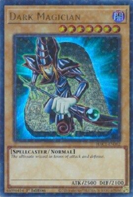 Yugioh - Dark Magician - Ultra Rare Parallel 1st Ed NM - Free Holographic Card-image