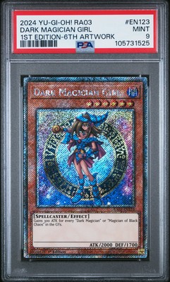 2024 YU-GI-OH! RA03-QUARTER CENTURY BONANZA #EN123 DARK MAGICIAN GIRL PSA 9-image