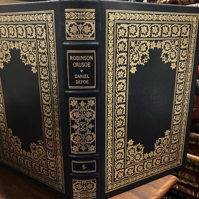 Easton Press: DANIEL DEFOE: ROBINSON CRUSOE: 1704 SHIPWRECK SURVIVOR-image