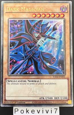 YU-GI-OH! Card DARK MAGICIAN RA04-EN001 QCSR NEW-image