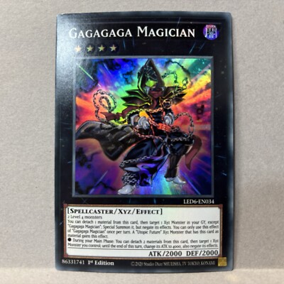 Yugioh Gagagaga Magician LED6-EN034 Legendary Duelists Magical Hero 1st Edition-image