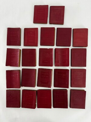 Vintage Robert K. Hawes, Inc, Publishers Little Leather Library Lot of 22 Books-image
