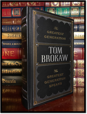 The Greatest Generation by Tom Brokaw Leather Bound Mint Collectible 1st Print-image