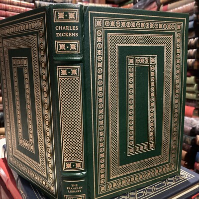 FRANKLIN LIBRARY: CHARLES DICKENS: CHRISTMAS CAROL: CRICKET ON HEARTH: NEW: BOX-image