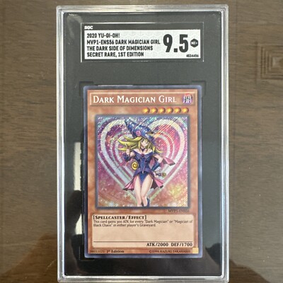 Yu-Gi-Oh! Dark Magician Girl MVP1-ENS56 1st Edition Secret Rare SGC 9.5-image