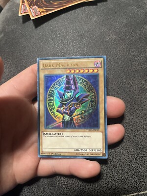 LP Dark Magician YGLD-ENC09 Yugi's Legendary Deck Ultra Rare 1st Edition Yugioh-image