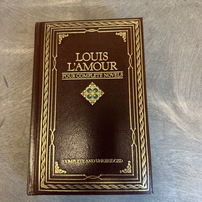 1984 LOUIS L'AMOUR FOUR COMPLETE NOVELS CHATHAM RIVER PRESS LEATHER BOUND-image