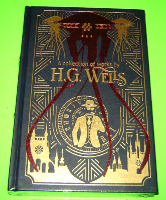 H.G. Wells:A Collection Of Works Leather Bound Hardcover New & Sealed by Wilco-image