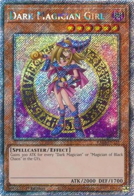 Yugioh! Dark Magician Girl (B) - RA03-EN123 - Platinum Secret Rare - 1st Edition-image