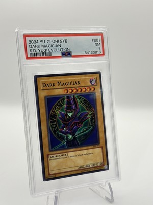 Yugioh Dark Magician SYE-001 1st Edition PSA 7-image