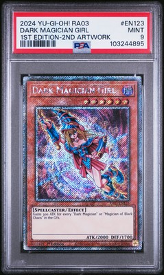 2024 YU-GI-OH! RA03-QUARTER CENTURY BONANZA #EN123 DARK MAGICIAN GIRL PSA 9-image
