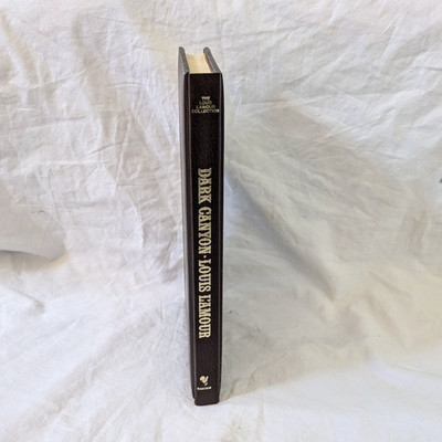 Dark Canyon  ~  Louis L'Amour Leatherette Edition 1983  ~  HC Bantam Books-image