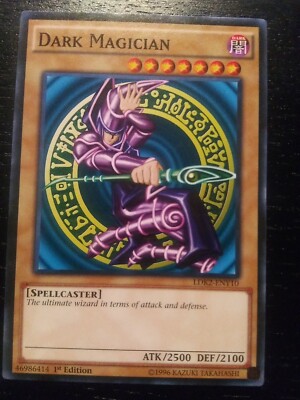 ** DARK MAGICIAN ** 1ST EDITION (ORIGINAL ART) MINT CONDITION LDK2-ENY10 YUGIOH!-image
