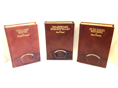 Vintage Time Life Classics of the Old West Leatherbound Books Lot of 3-image