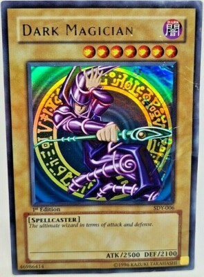 Yu Gi Oh Dark Magician SDY-006 1st Edition Starter Deck Ultra Rare Used-image