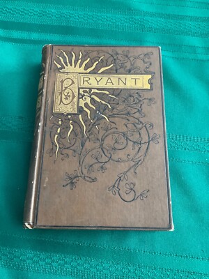 Poetical Works of William Cullen Bryant - Includes Signed Note from Author RARE-image