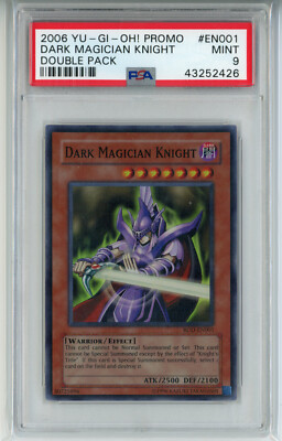 YUGIOH ROD-EN001 DARK MAGICIAN KNIGHT SUPER RARE HOLO FOIL PSA 9 MINT #43252426-image