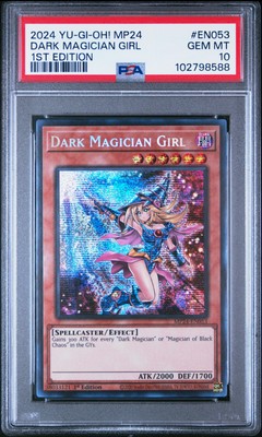 2024 YU-GI-OH! MP24-25TH ANV TIN: DUELING MIRRORS DARK MAGICIAN GIRL PSA 10-image