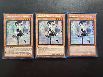 Yu-Gi-Oh! 3x Arianna the labyrinth servant MP23-EN229 NM Prismatic Secret Rare-image