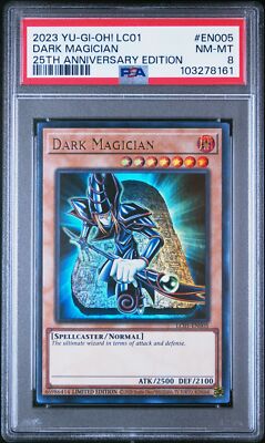 Yu-Gi-Oh! - Dark Magician 2023 LC01-EN005 Limited Edition PSA 8-image