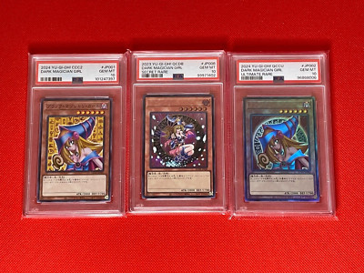 3 sets PSA10 Yu Gi Oh card Dark Magician Girl Japanese-image