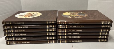 Time-Life The Old West Collection Lot of 12 Books Leatherette Hard Cover-image