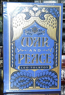 War and Peace by Leo Tolstoy Leather Bound Collectible Hardcover Good Condition-image