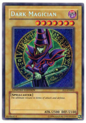 Yugioh! HP Dark Magician - FL1-EN002 - Secret Rare - Limited Edition Heavily Pla-image