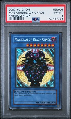 2007 Yugioh! Magician of Black Chaos PP01-EN001 Premium Pack 1 PSA 8-image