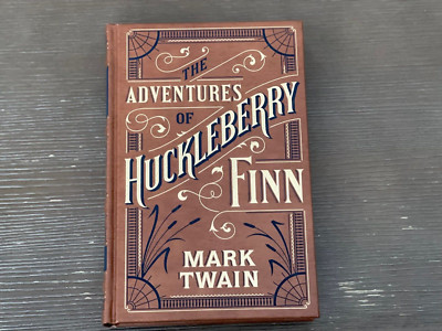 Adventures of Huckleberry Finn by Mark Twain Brand New Leather Bound Collectible-image