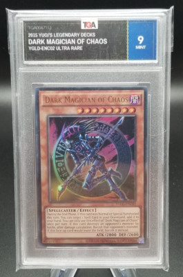 Dark Magician Of Chaos YGLD-ENC02 YuGiOh Yugi's Legendary Decks - GRADE 9 MINT!-image