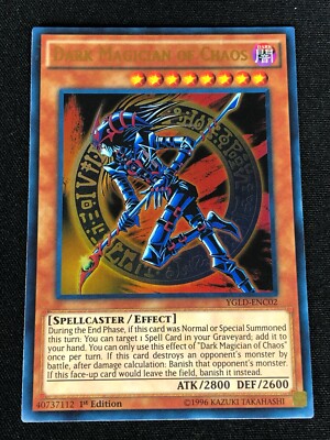 YUGIOH DARK MAGICAIN OF CHAOS YGLD-ENC02 1ST ULTRA (NM)-image