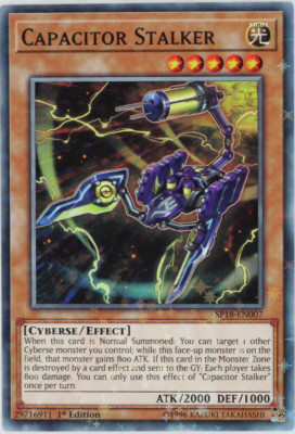 Yugioh Capacitator Stalker SP18-EN007 Starfoil Rare 1st Edition-image