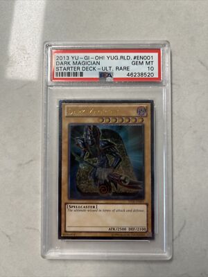 Yu-Gi-Oh! PSA 10 Dark Magician YSYR-EN001 Ultimate Rare Unlimited Gem Mint-image