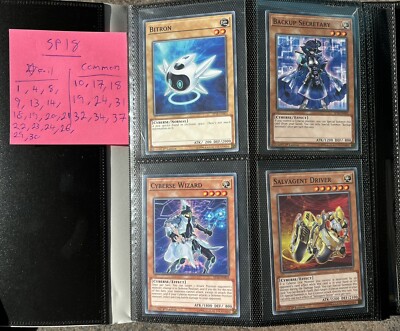 yugioh  vrains star pack SP18 set - 25 Cards missing for complete set  + folder-image